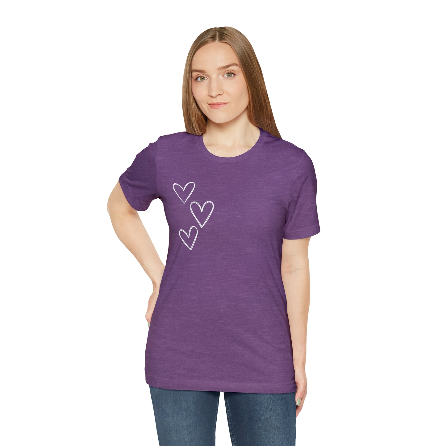 3 Hearts Simple Shirt