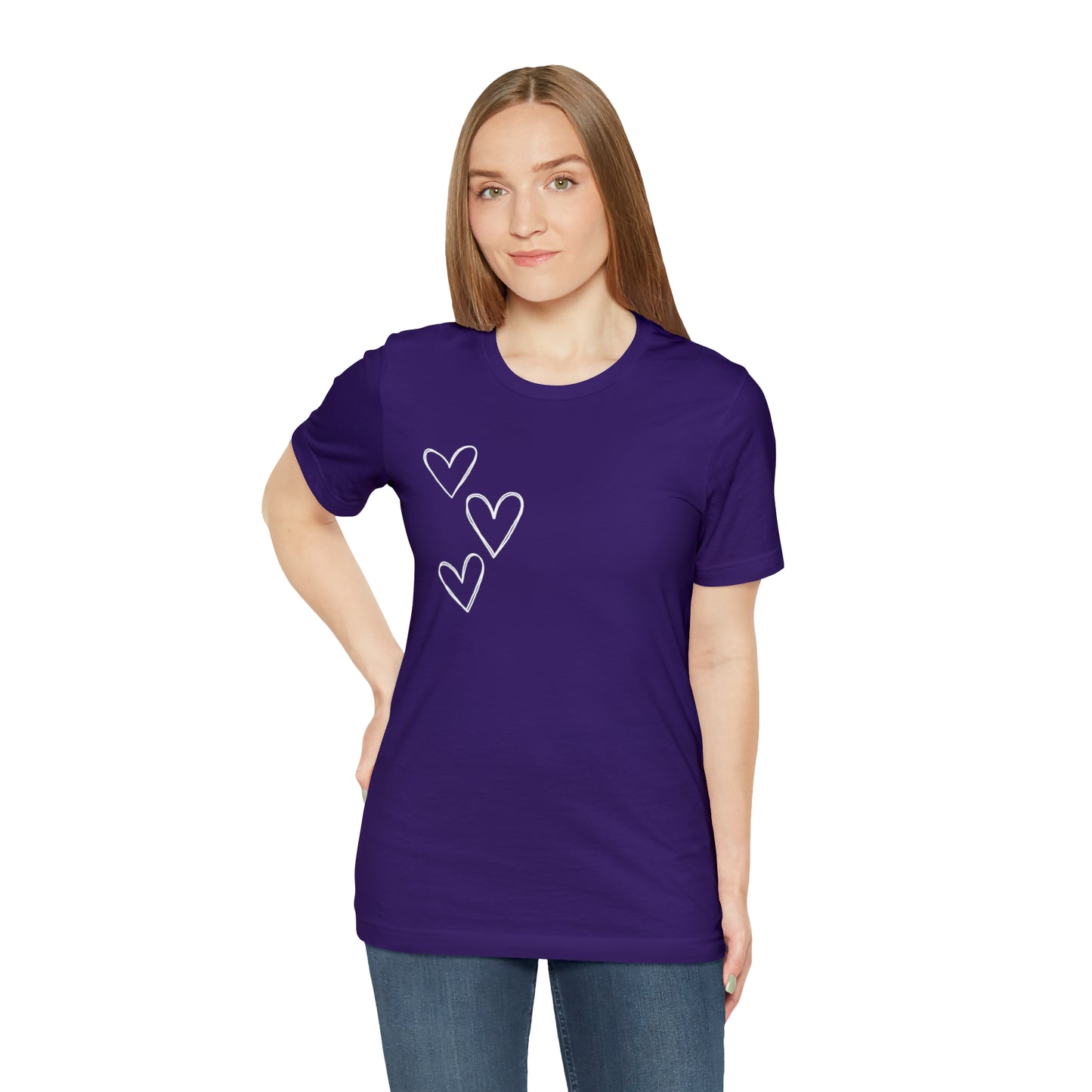 3 Hearts Simple Shirt
