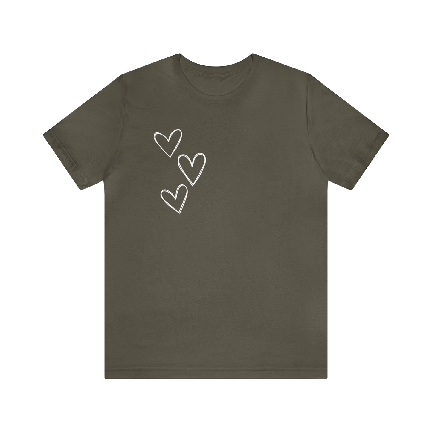 3 Hearts Simple Shirt