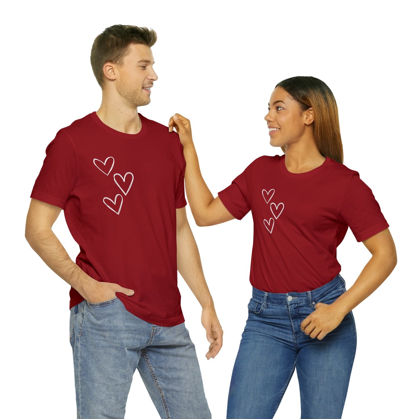 3 Hearts Simple Shirt