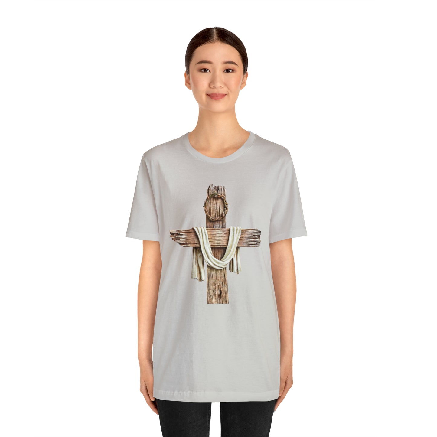 Realistic Cross Wood Shirt