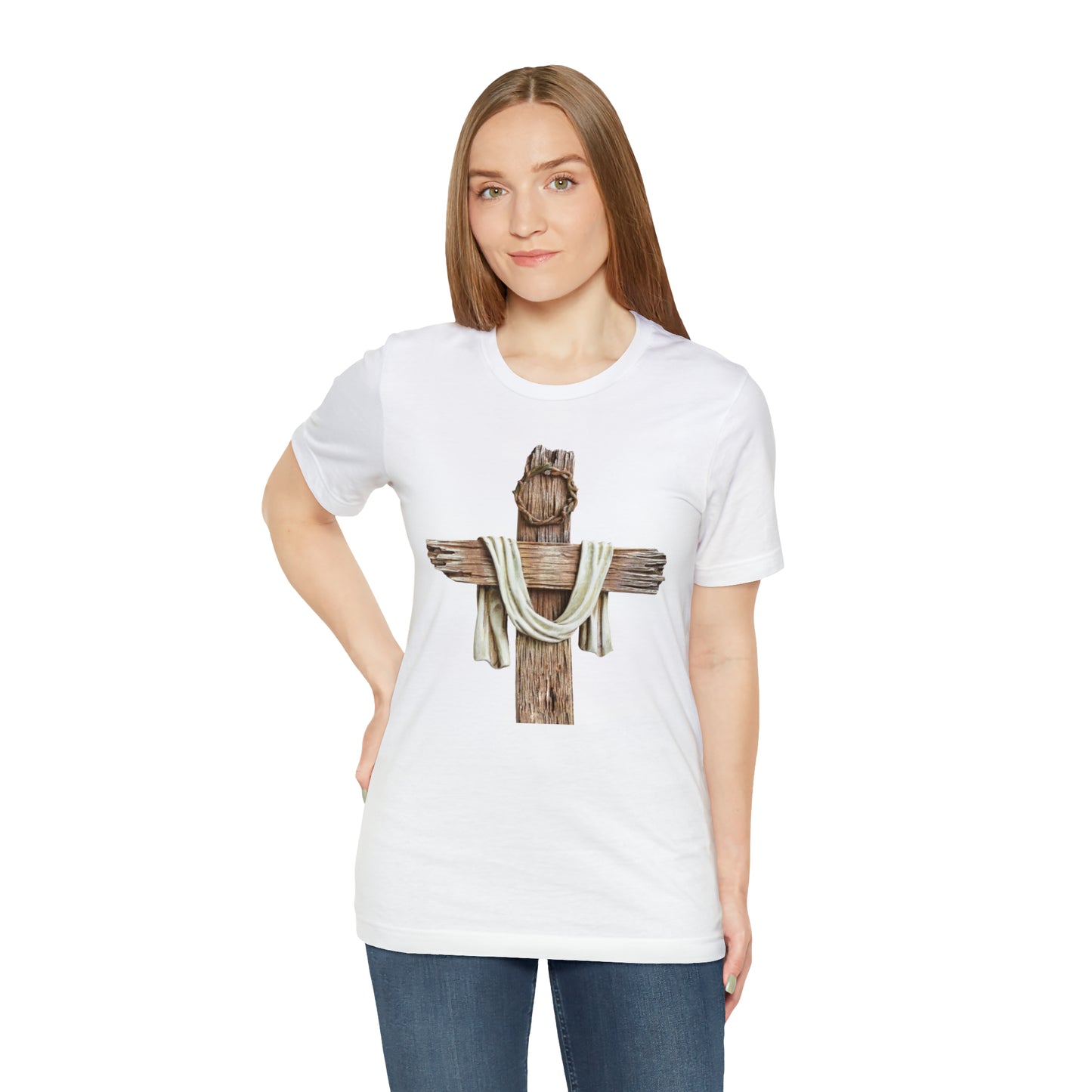 Realistic Cross Wood Shirt