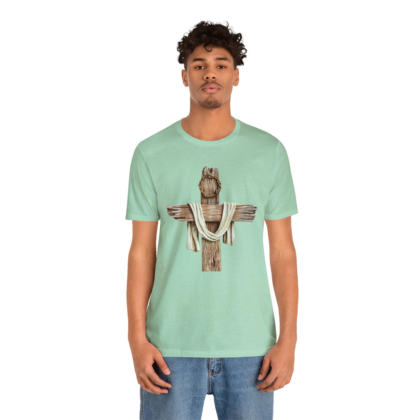Realistic Cross Wood Shirt