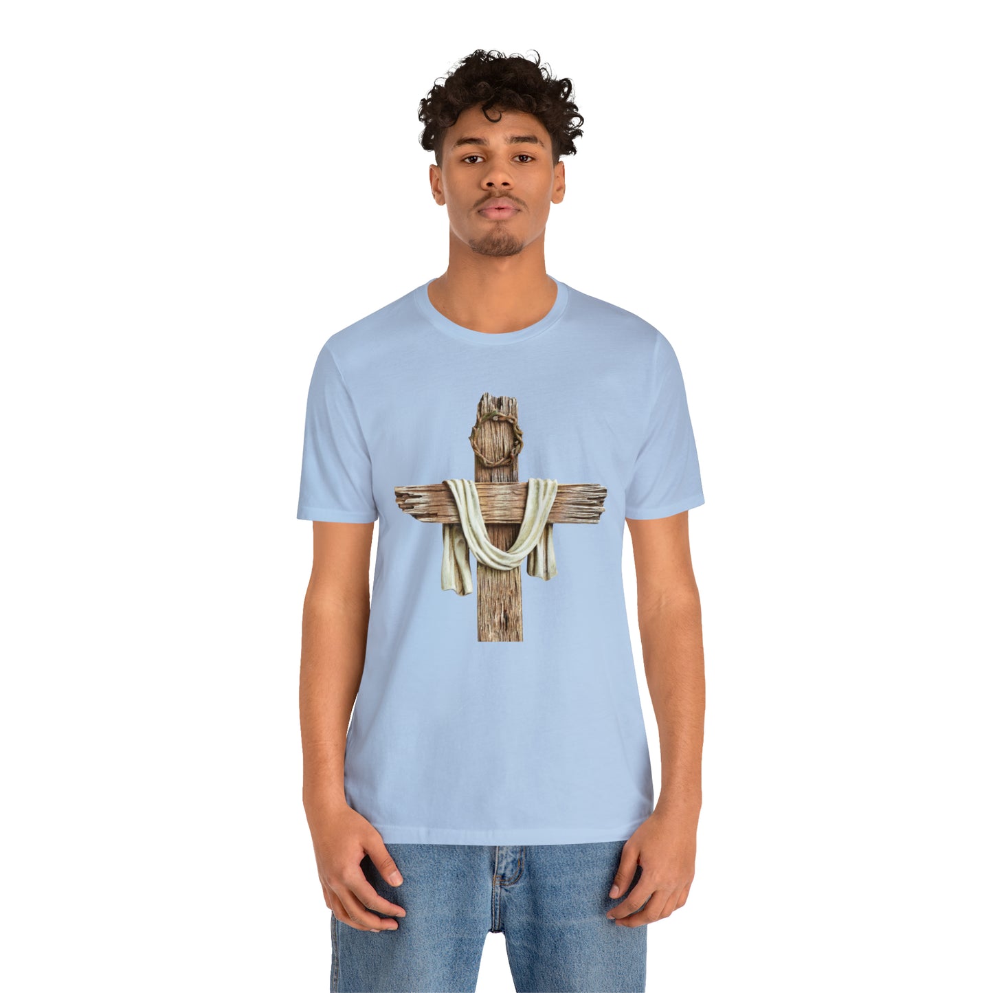 Realistic Cross Wood Shirt