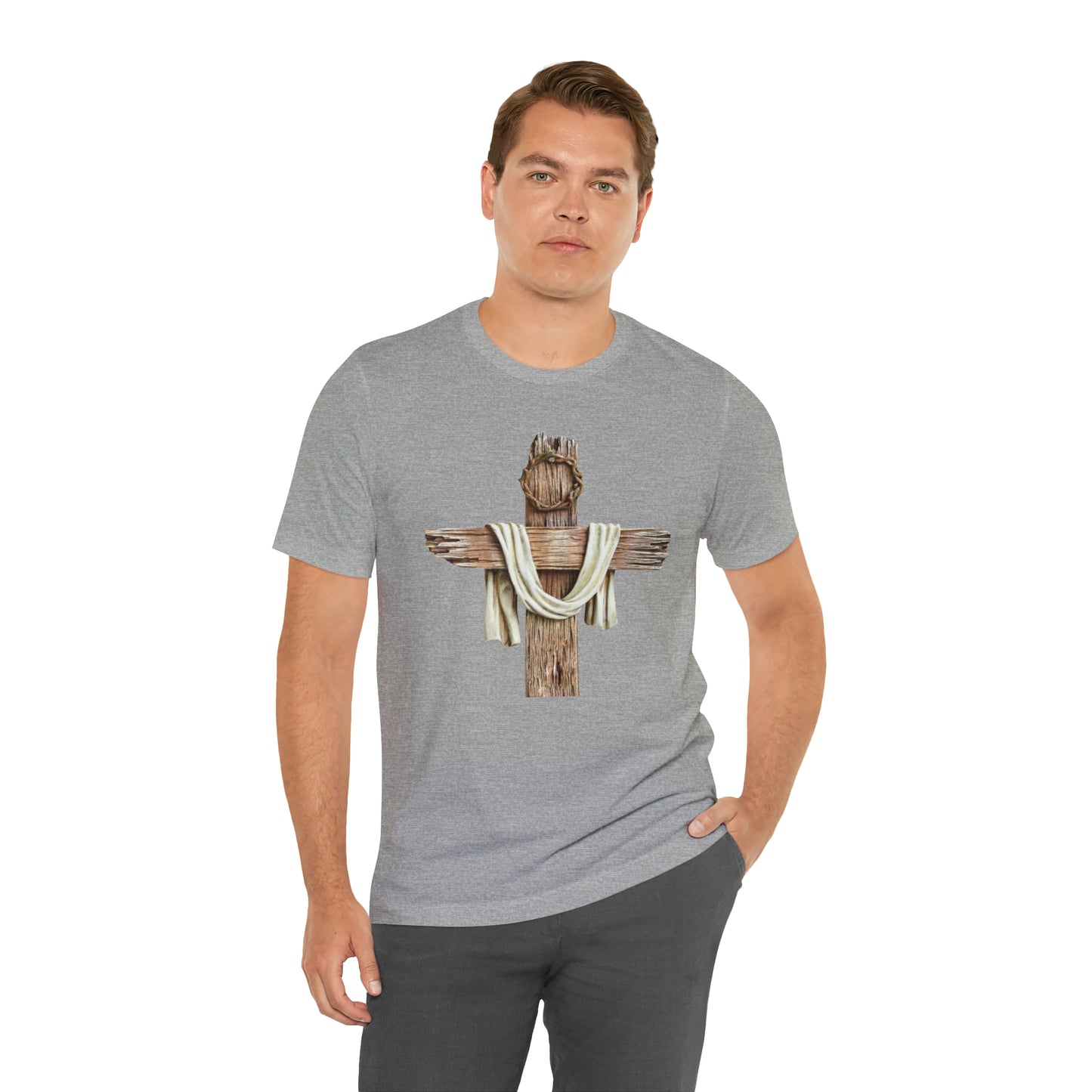 Realistic Cross Wood Shirt
