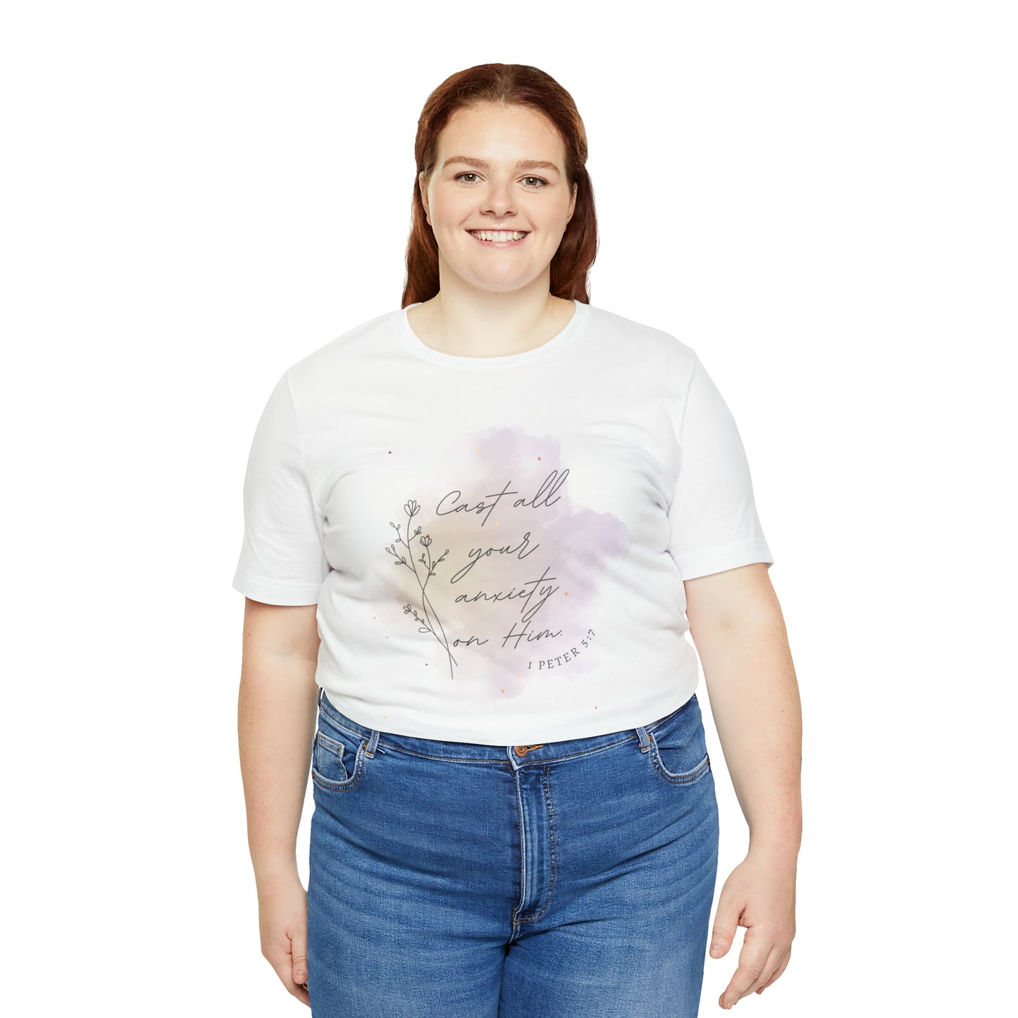 Cast All Your Anxiety On Him Bible Verse Shirt