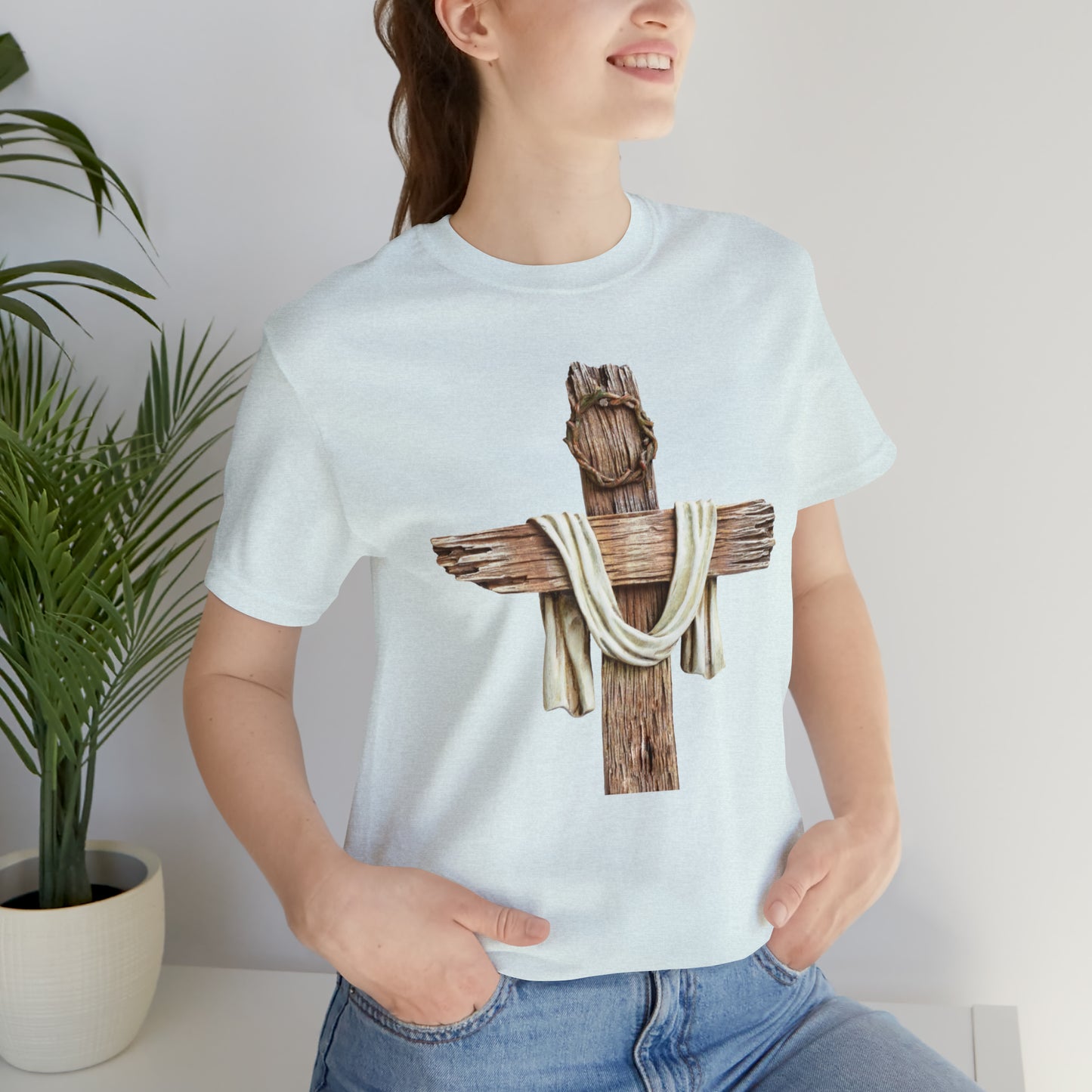 Realistic Cross Wood Shirt