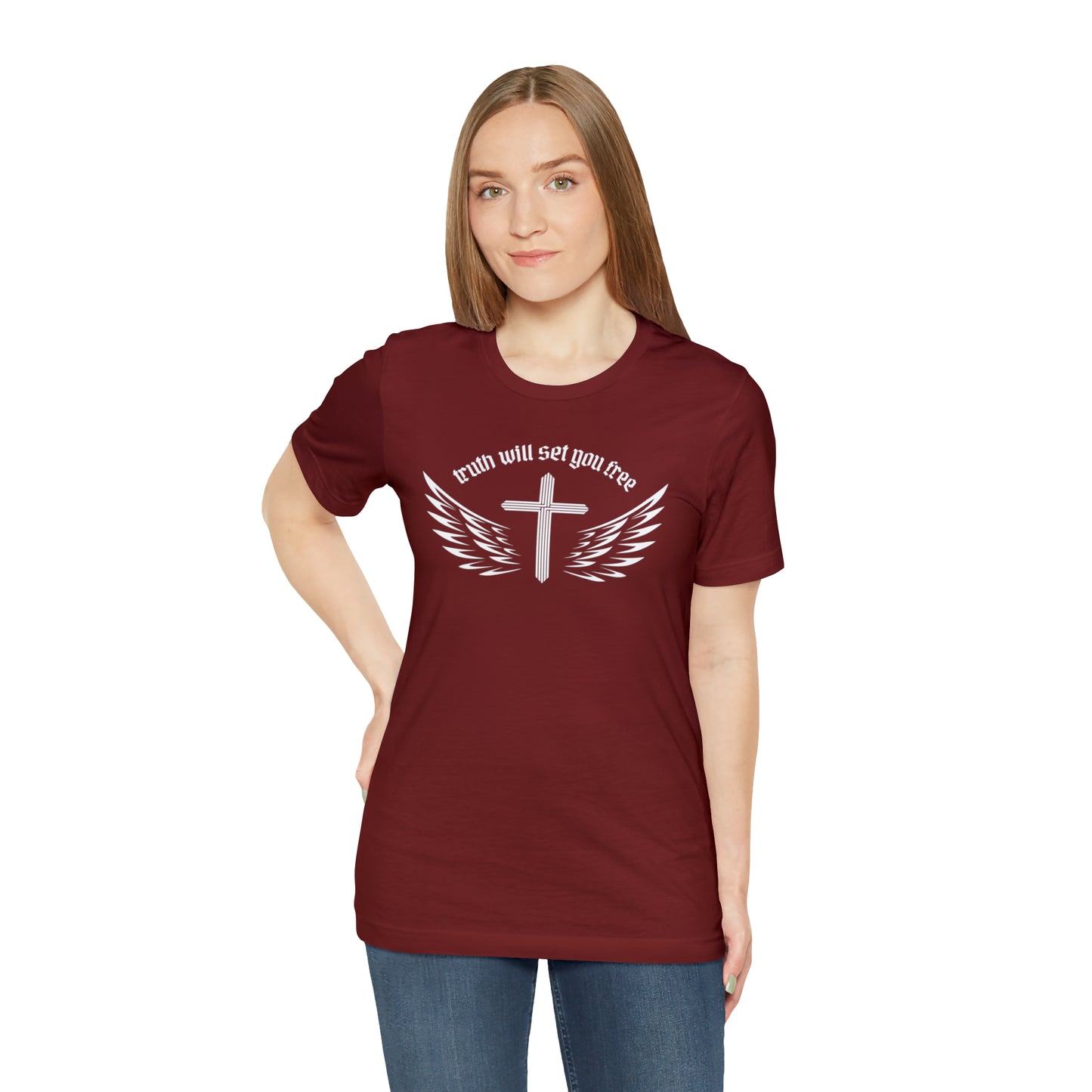 Truth Will Set You Free Cross Wings Shirt