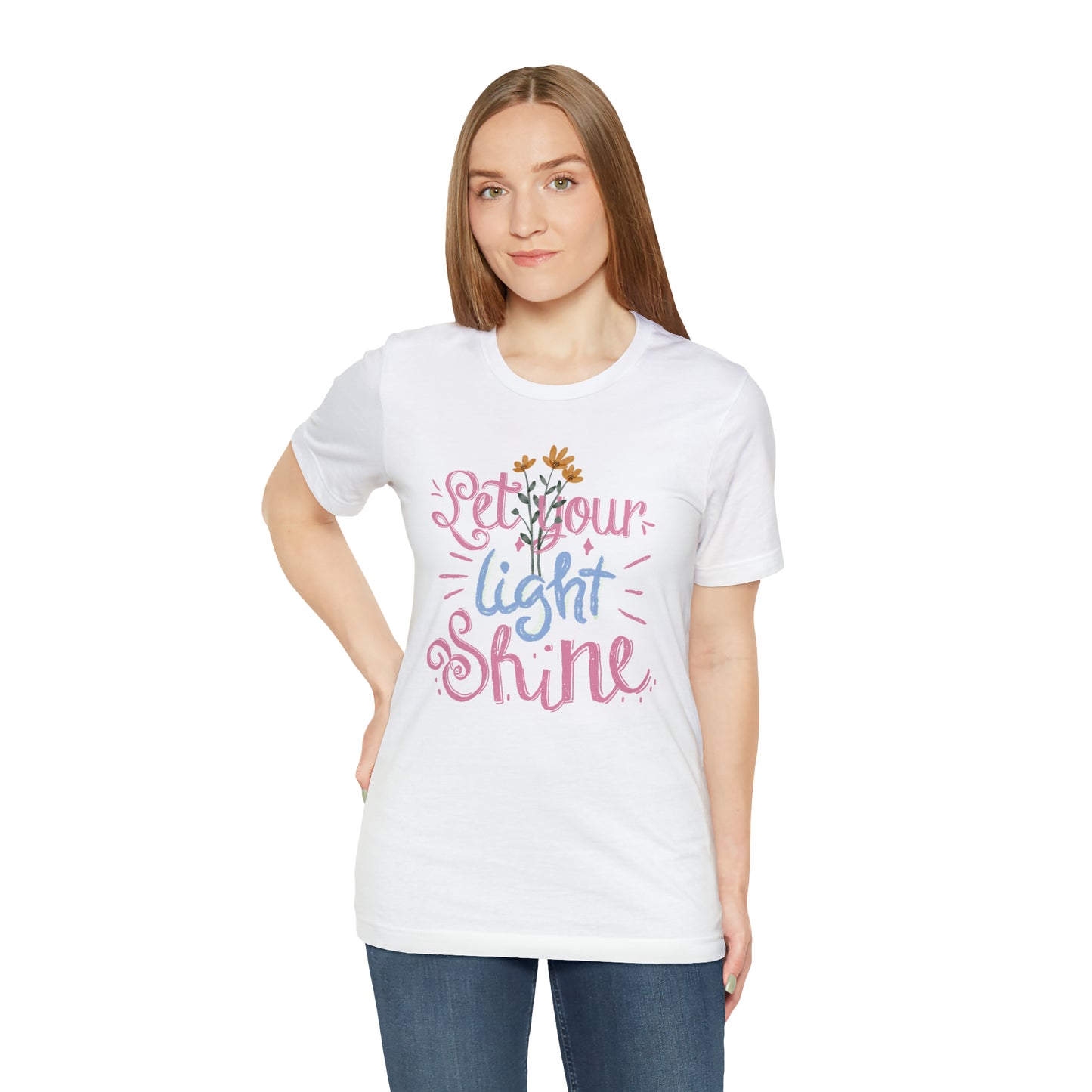 Let Your Light Shine Flower Shirt