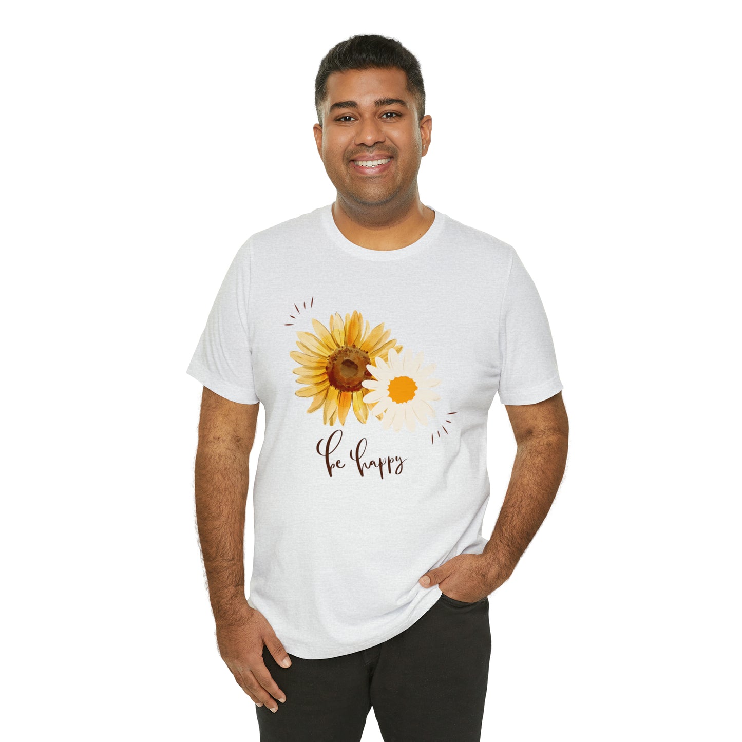 Be Happy Flower Shirt