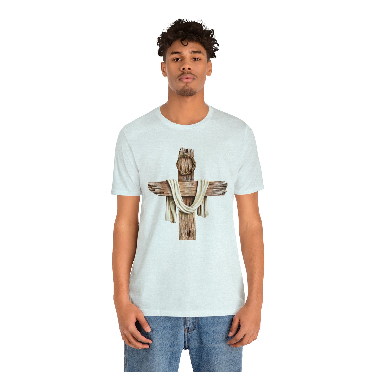 Realistic Cross Wood Shirt