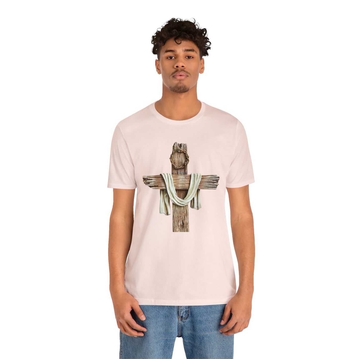 Realistic Cross Wood Shirt