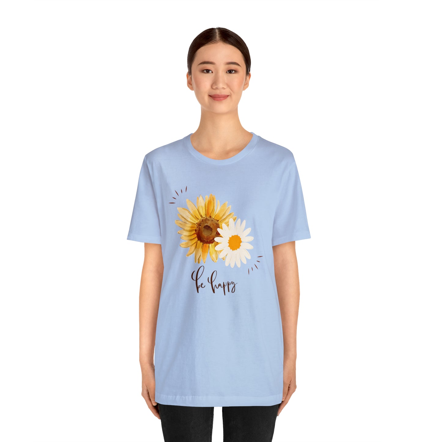 Be Happy Flower Shirt