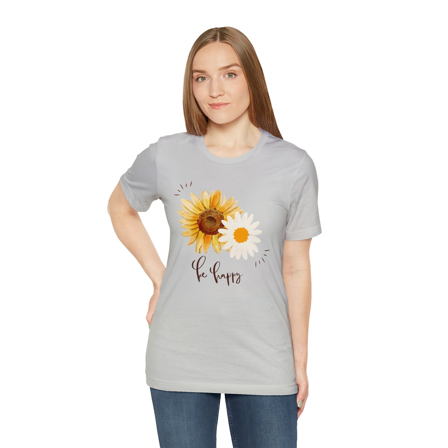 Be Happy Flower Shirt
