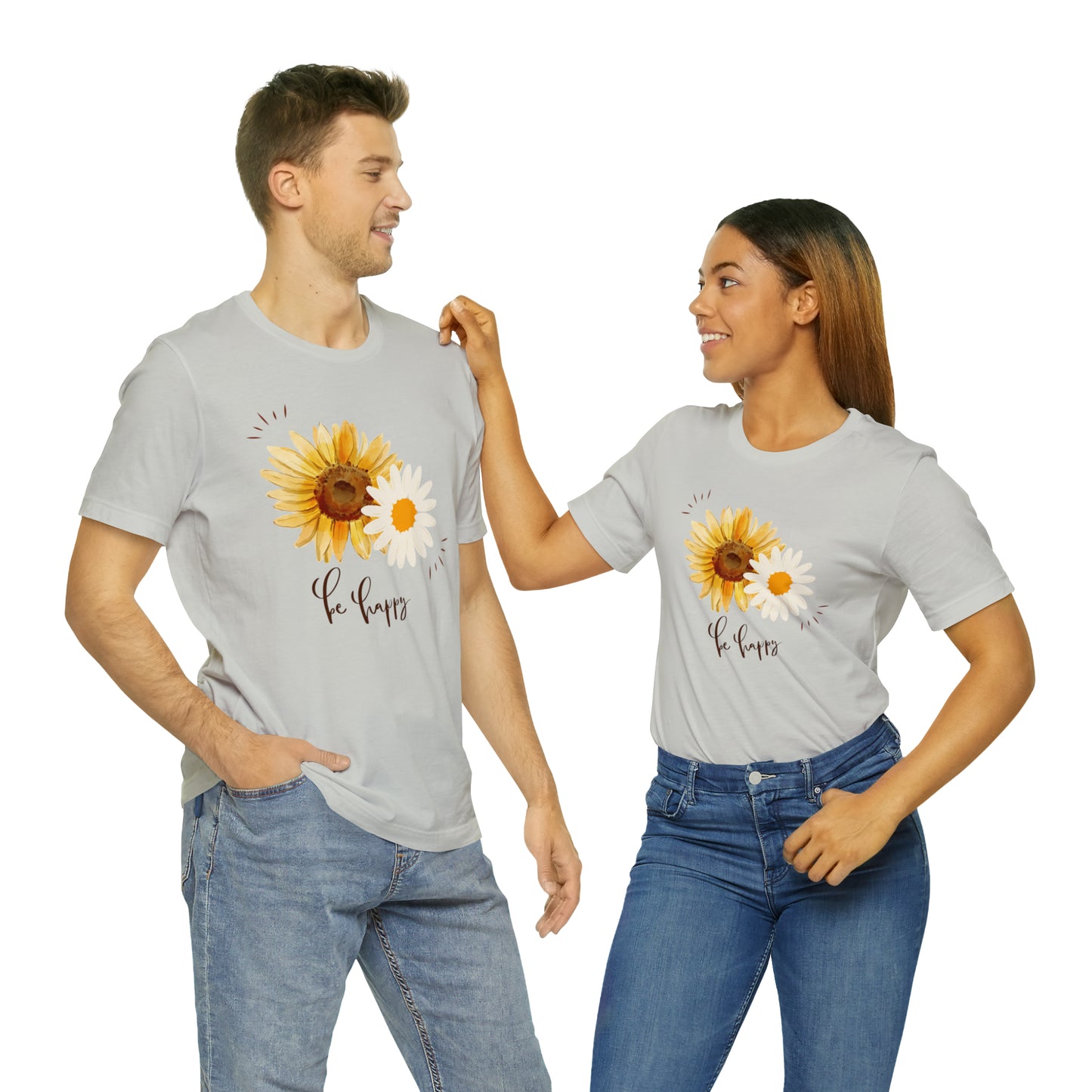 Be Happy Flower Shirt