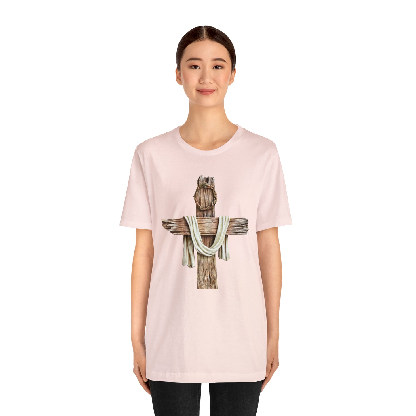 Realistic Cross Wood Shirt