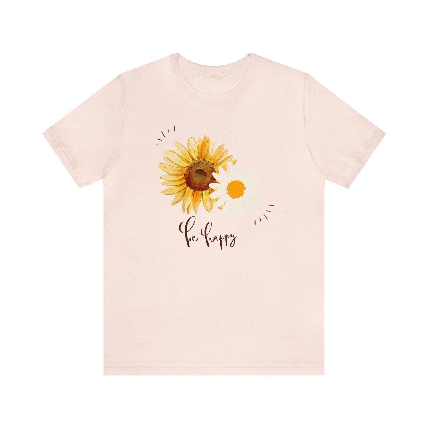 Be Happy Flower Shirt