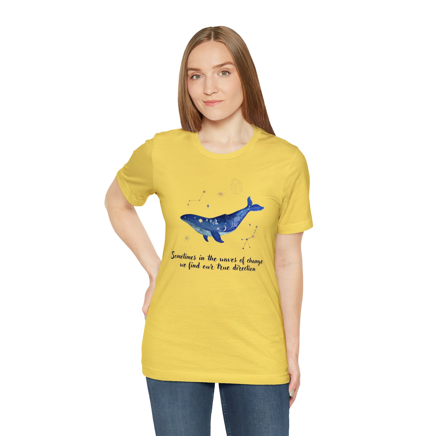 Sometimes In The Waves Of Change, We Find Our True Direction Whale Motivational Shirt
