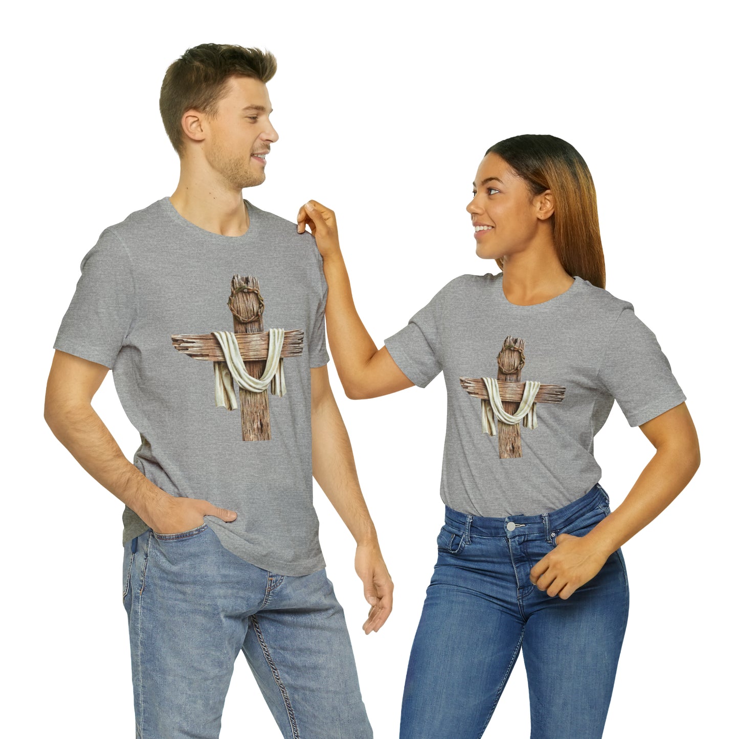 Realistic Cross Wood Shirt