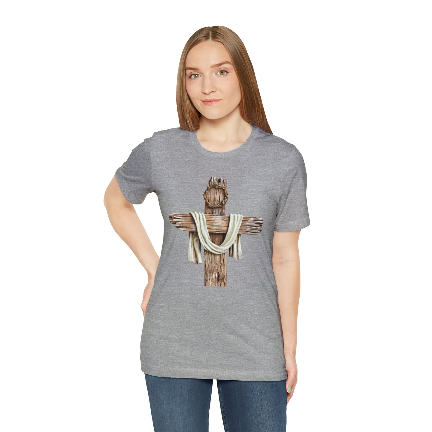 Realistic Cross Wood Shirt