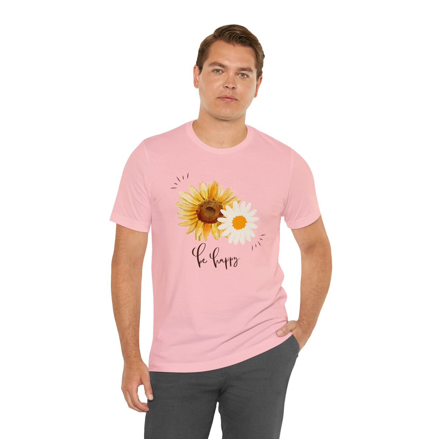 Be Happy Flower Shirt