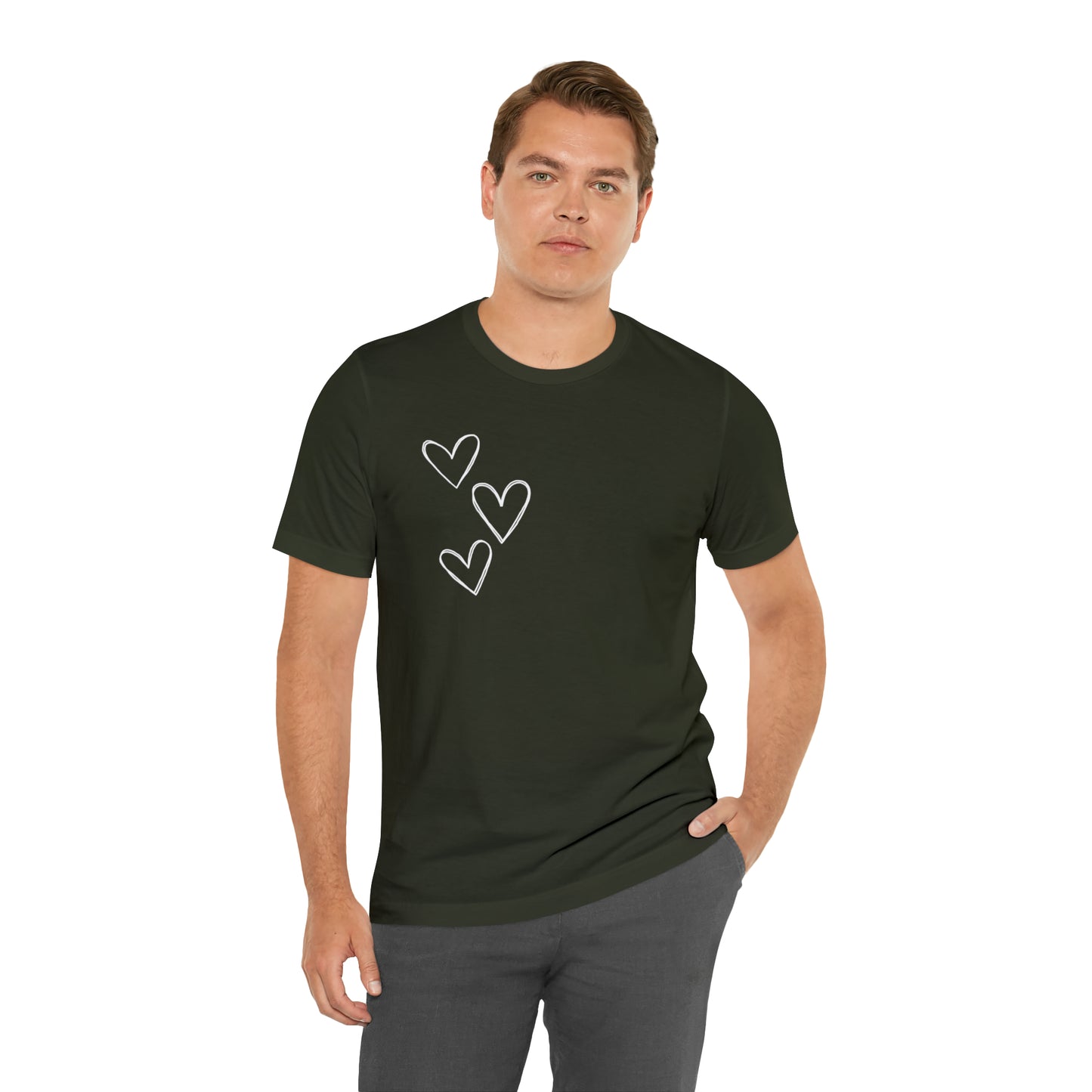3 Hearts Simple Shirt