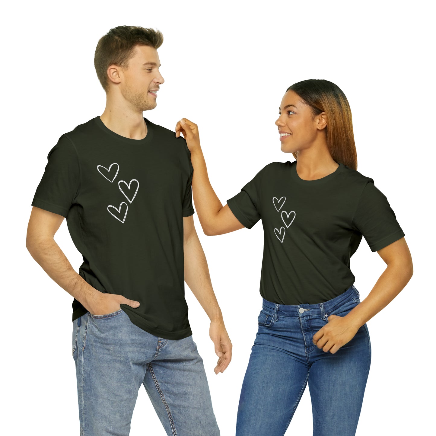 3 Hearts Simple Shirt