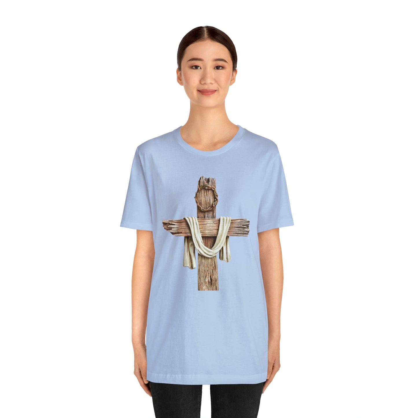 Realistic Cross Wood Shirt