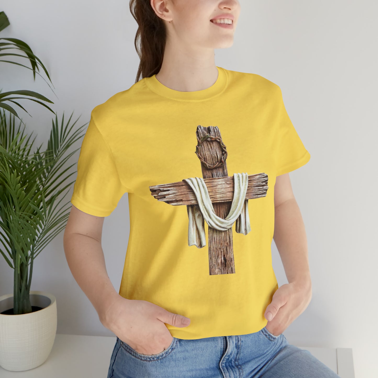 Realistic Cross Wood Shirt