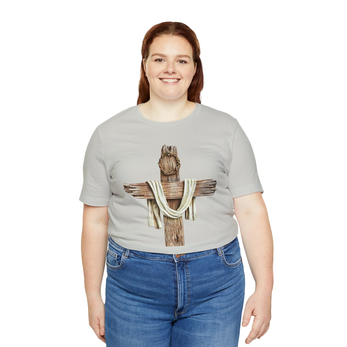 Realistic Cross Wood Shirt