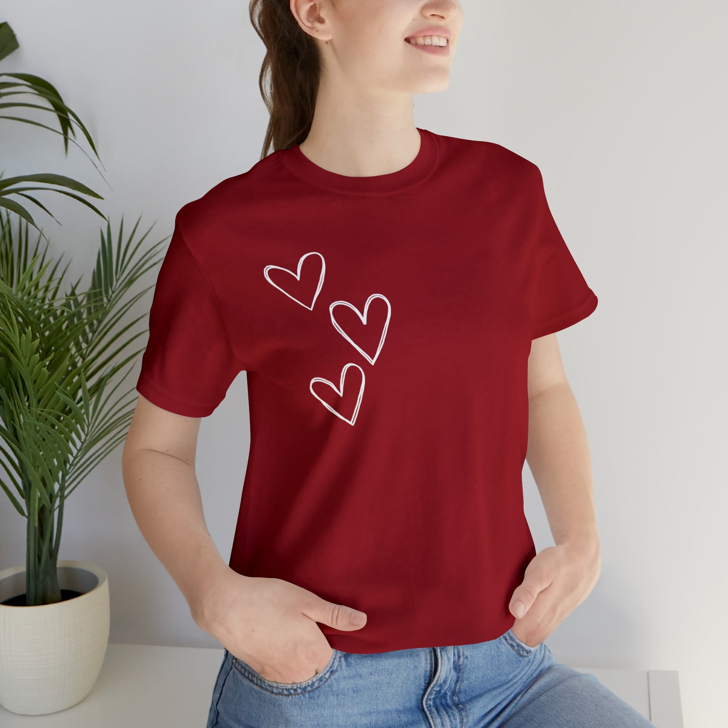 3 Hearts Simple Shirt