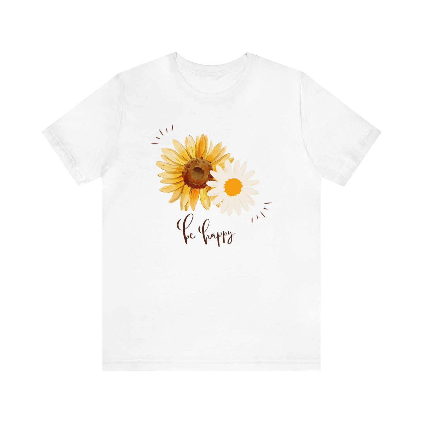 Be Happy Flower Shirt