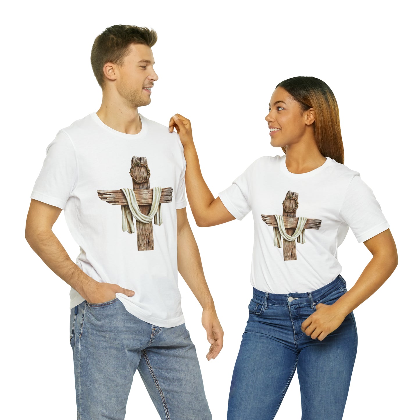 Realistic Cross Wood Shirt