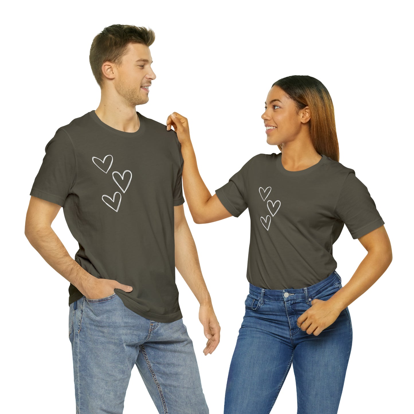 3 Hearts Simple Shirt