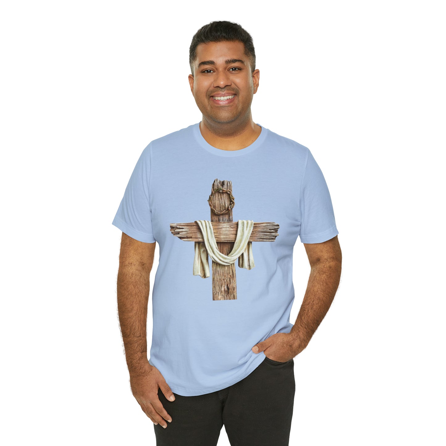 Realistic Cross Wood Shirt