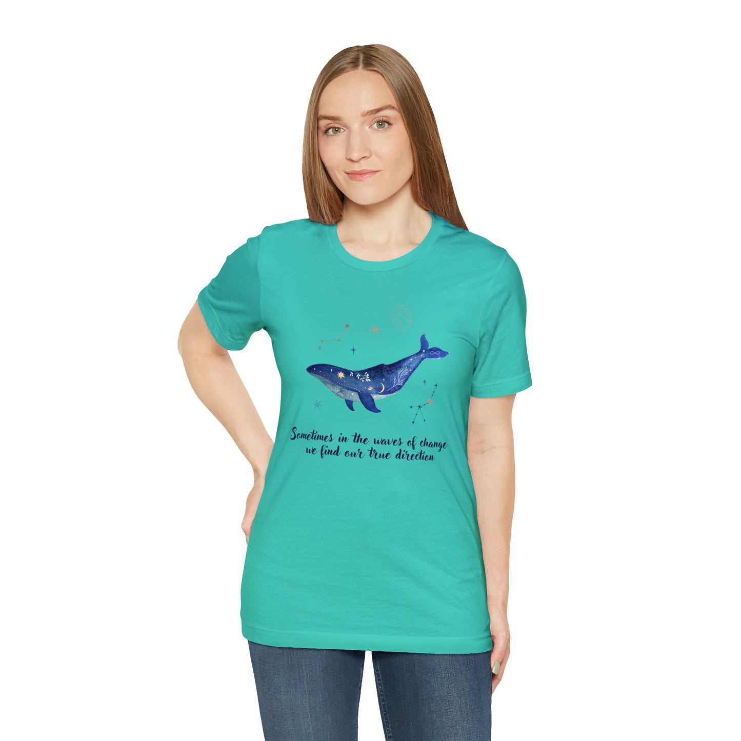 Sometimes In The Waves Of Change, We Find Our True Direction Whale Motivational Shirt
