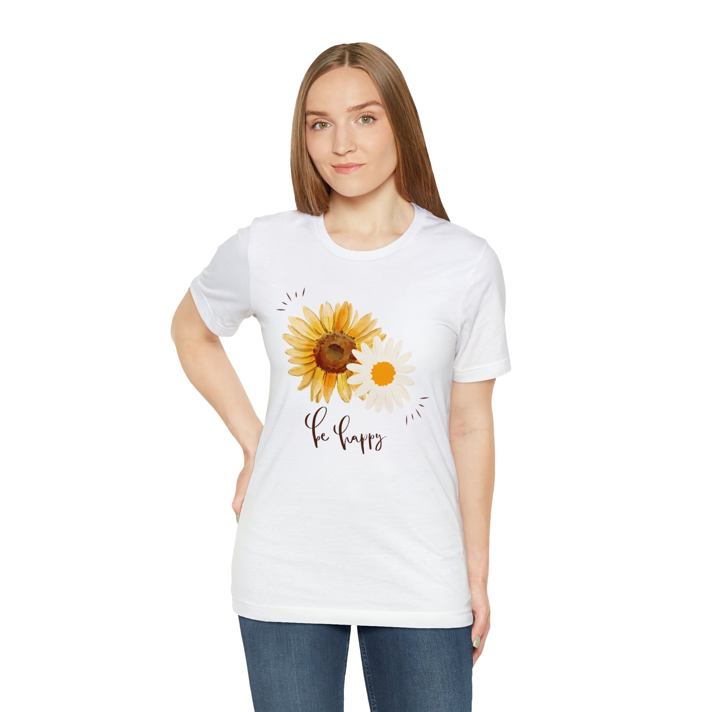 Be Happy Flower Shirt