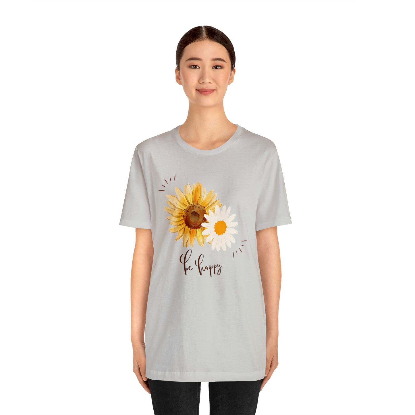 Be Happy Flower Shirt