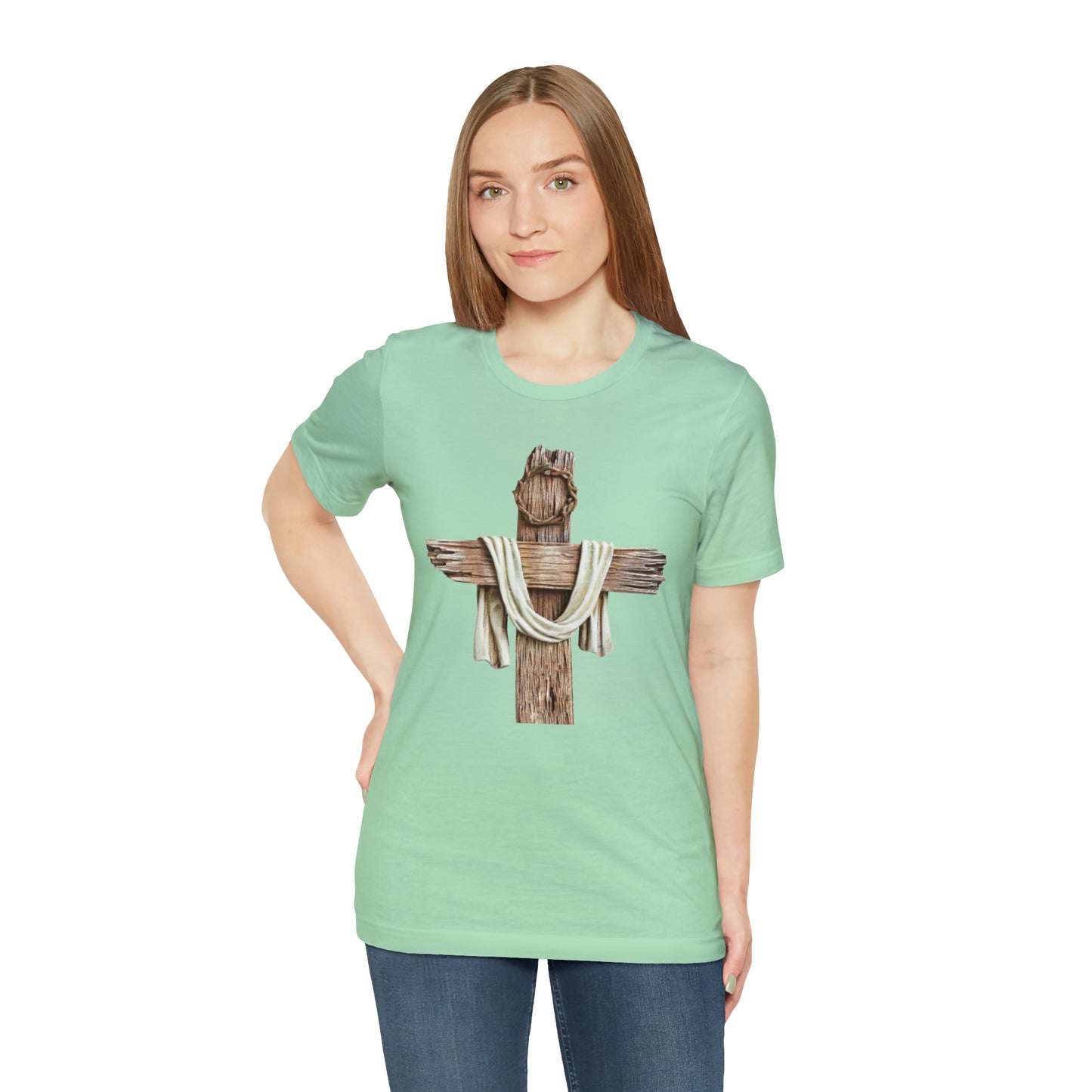 Realistic Cross Wood Shirt