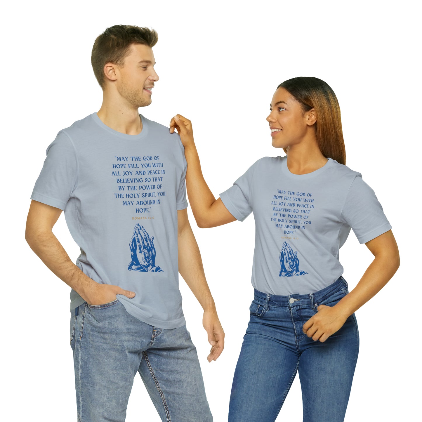 May The God of Hope Fill You With All Joy & Peace Bible Verse Shirt