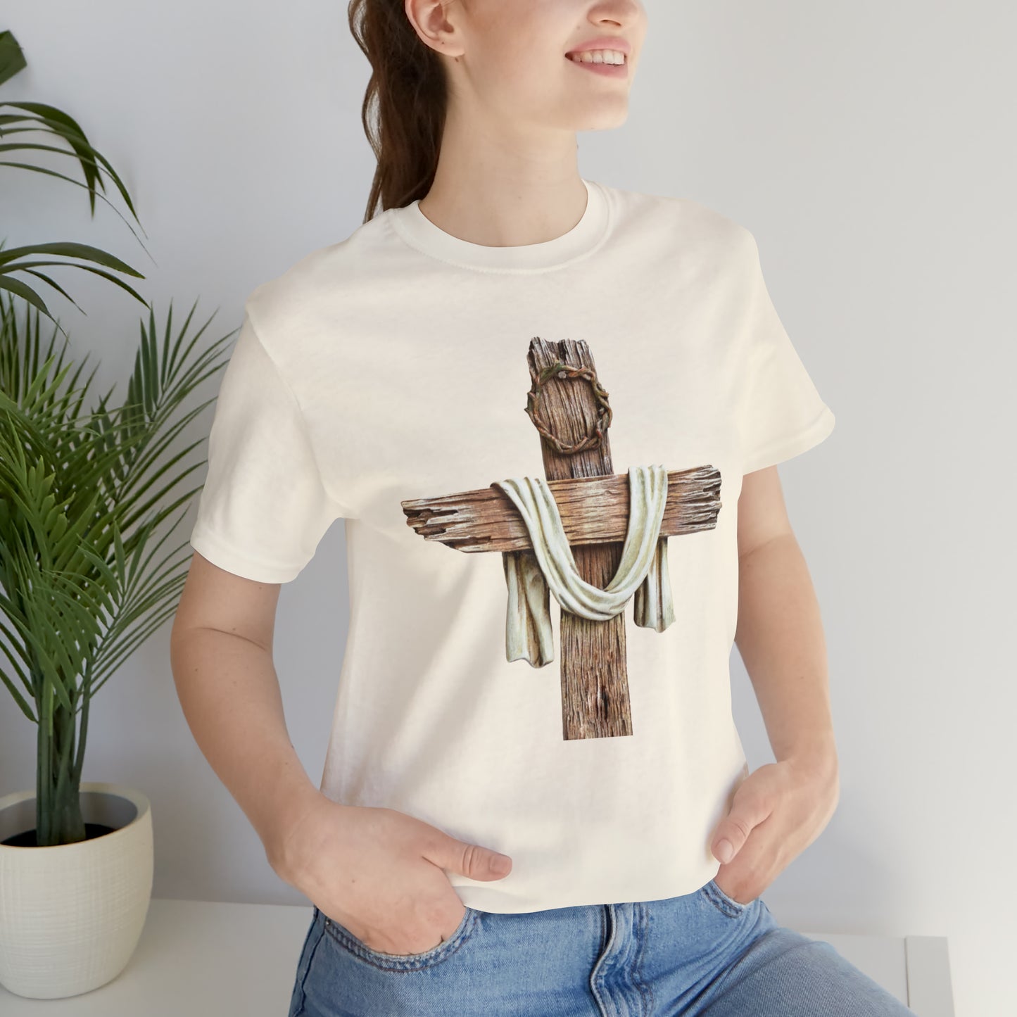 Realistic Cross Wood Shirt