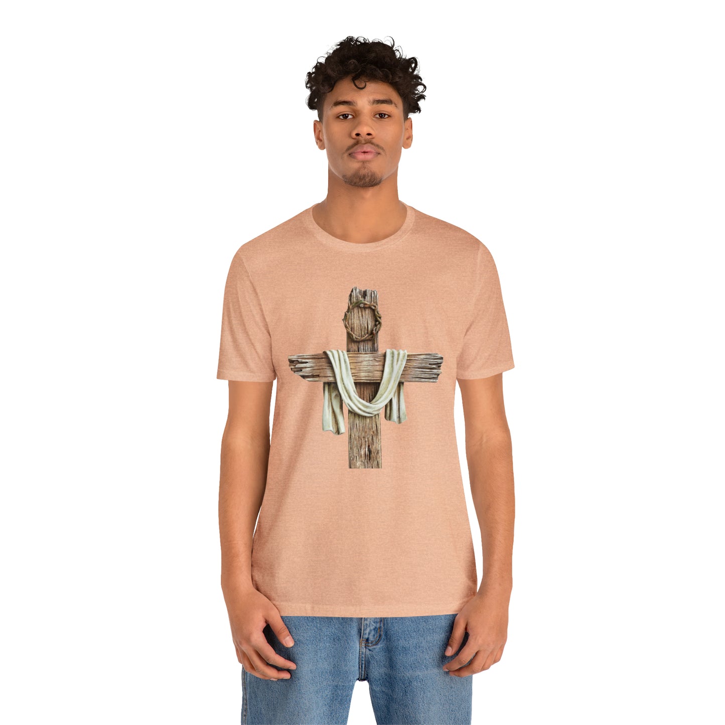 Realistic Cross Wood Shirt