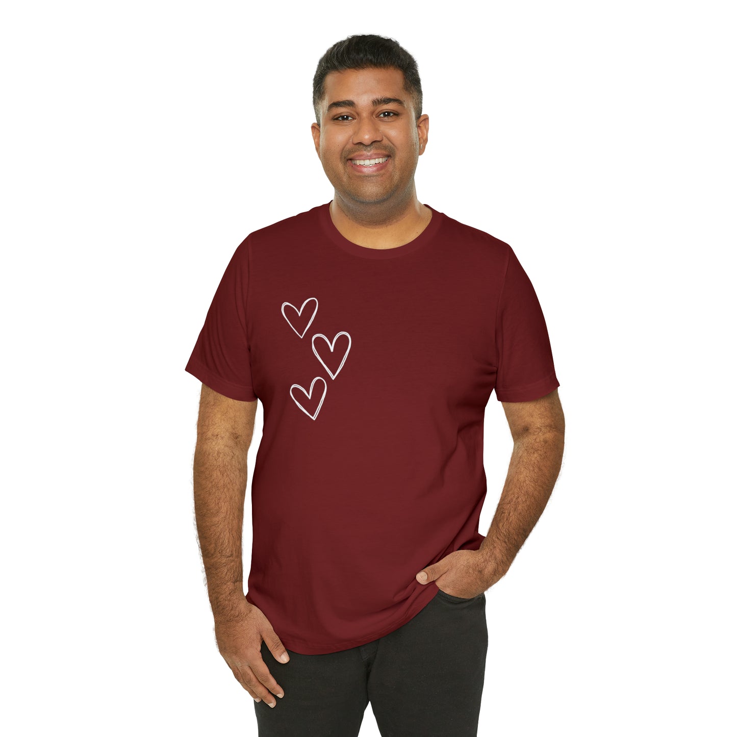 3 Hearts Simple Shirt