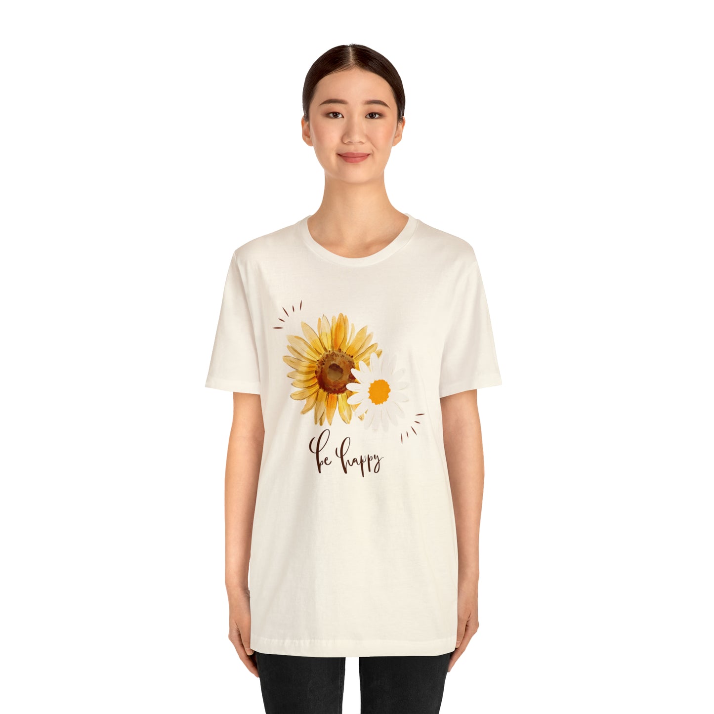 Be Happy Flower Shirt