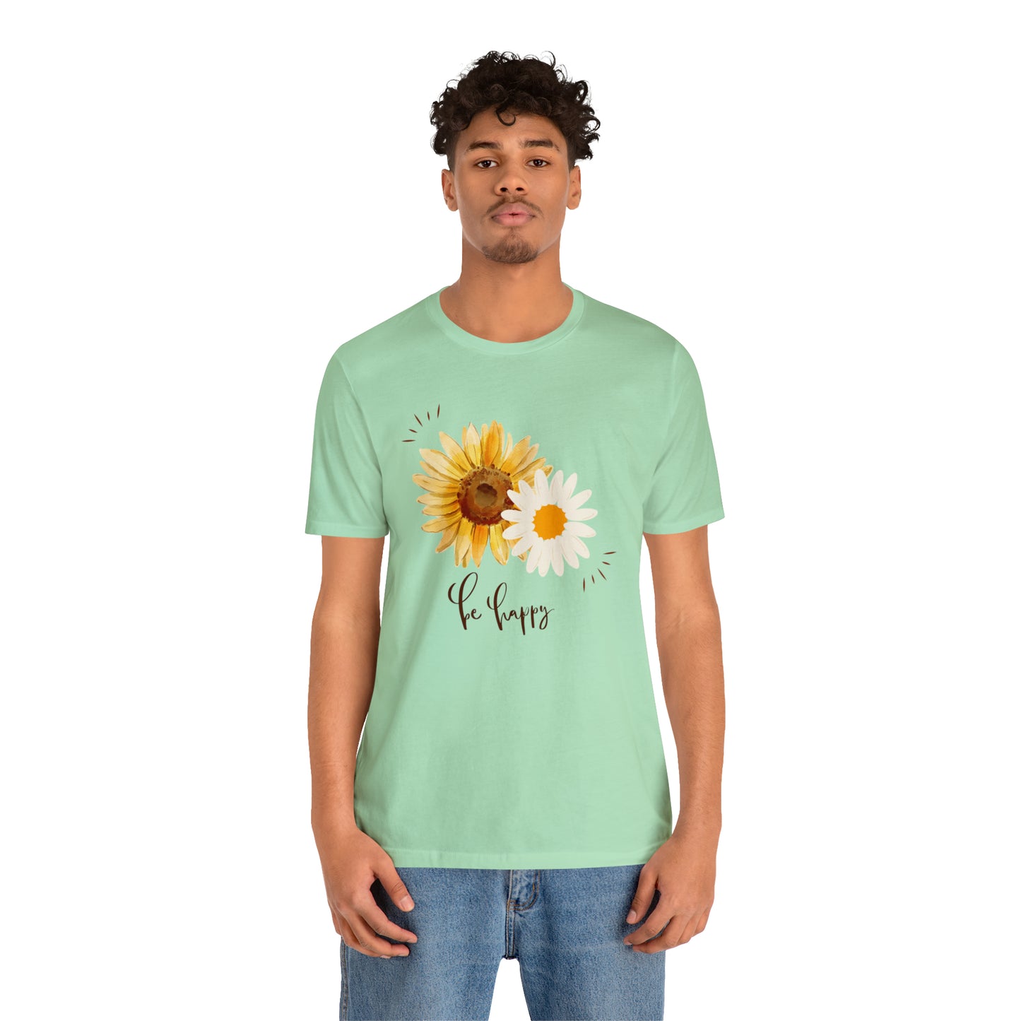 Be Happy Flower Shirt