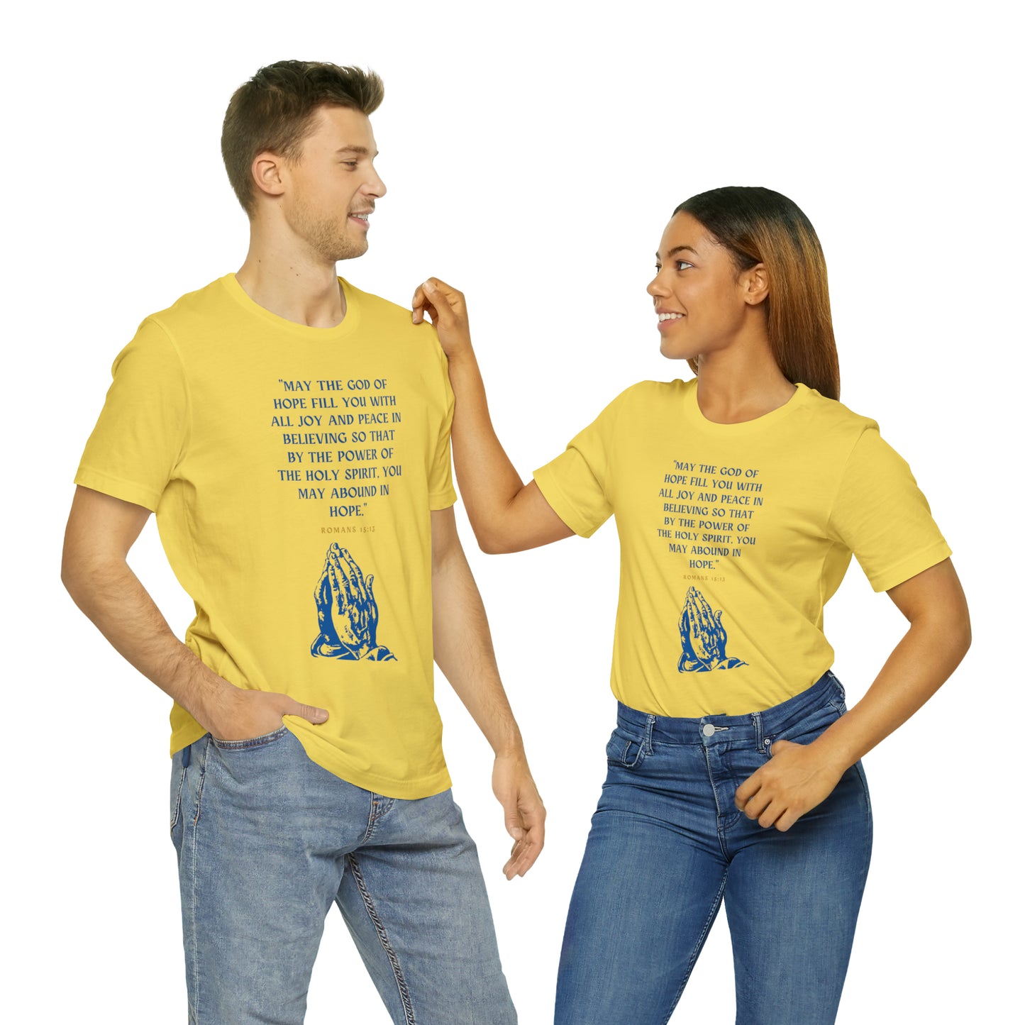 May The God of Hope Fill You With All Joy & Peace Bible Verse Shirt