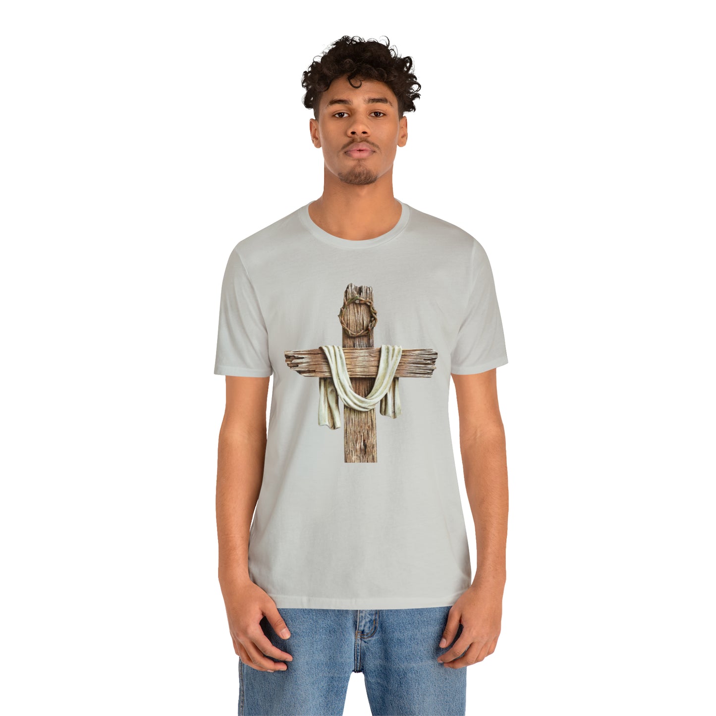 Realistic Cross Wood Shirt