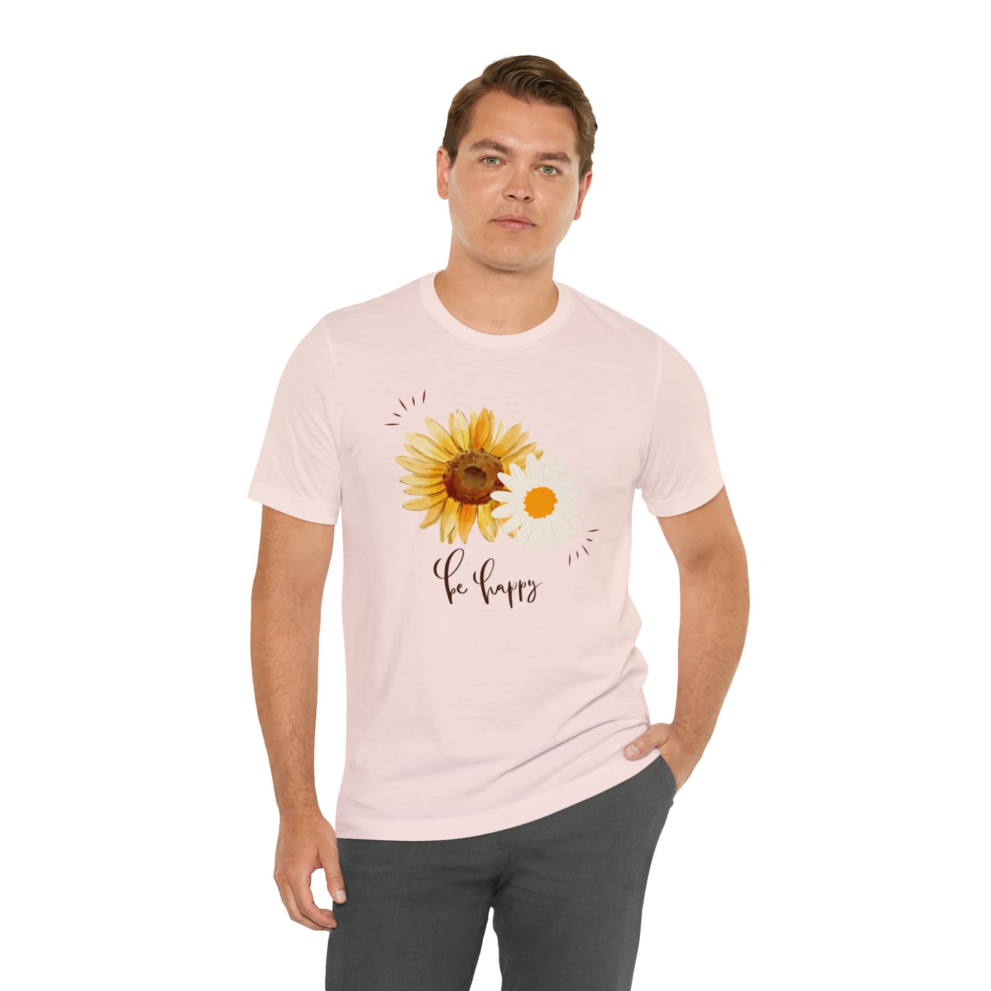 Be Happy Flower Shirt