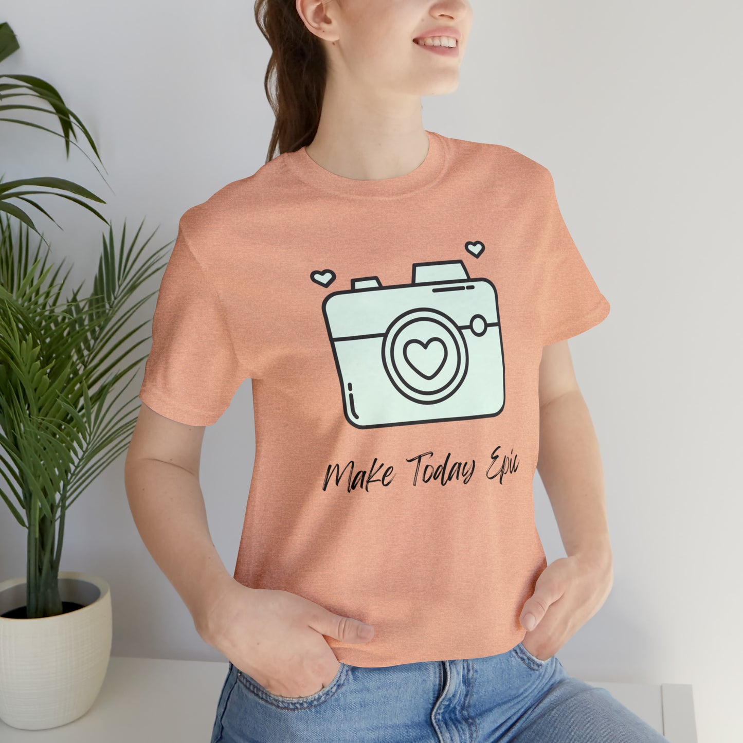 Make Today Epic Heart Camera Shirt