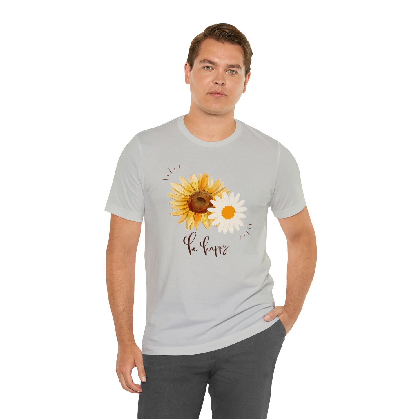 Be Happy Flower Shirt
